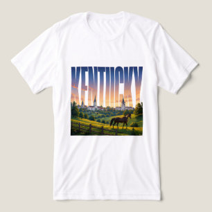 Camiseta Fuga Cênica Bluegrass do País dos Cavalos de Kentu