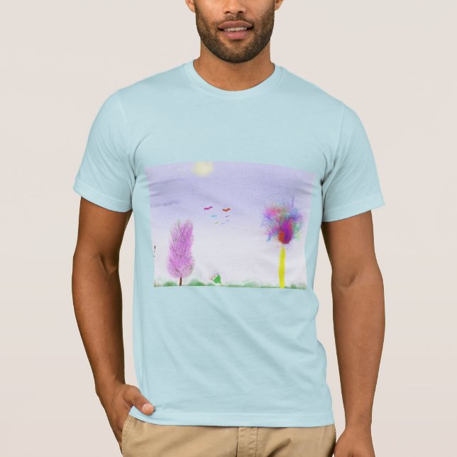 Camiseta Fuga de Paisagem de Fantasia (Frente)
