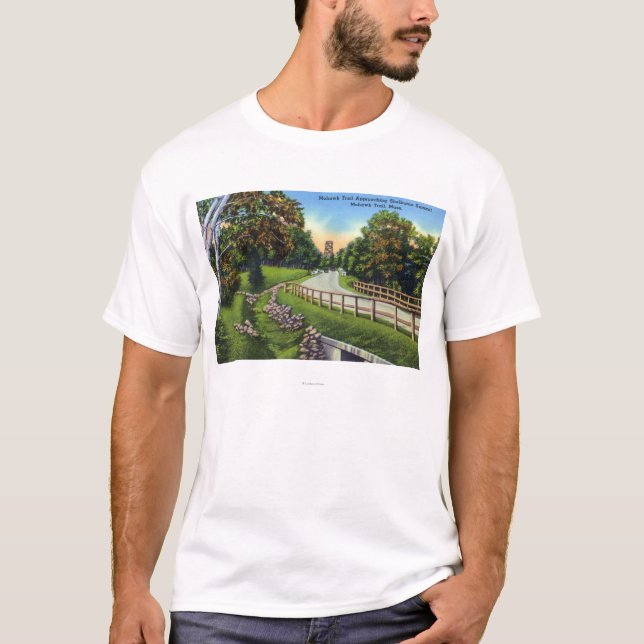 Camiseta Fuga do Mohawk que aproxima a cimeira de Shelburne (Frente)