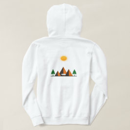 Camiseta Fuga natural de capuz feminino
