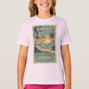 Camiseta Fuga para o Paraíso Terrestre Havaiano Vintage