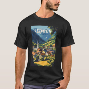 Camiseta Fugen Austria Illustration Viagem Art Vintage
