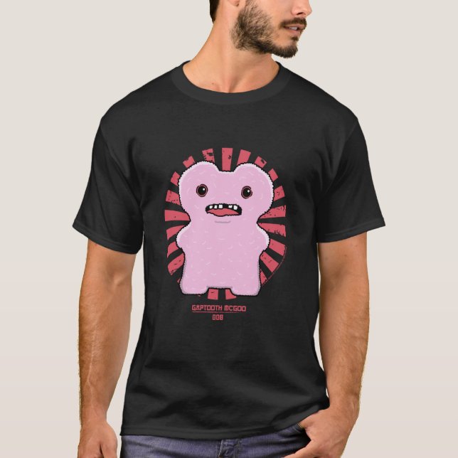 Camiseta Fuggler Gaptooth McGoo Lilac Texto Japonês Retro (Frente)