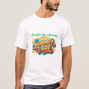 Camiseta Fugir do Ordinário – Design Colorido de Vibrações