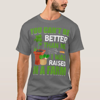 Camiseta Fui Criado Na Fazenda De Um Trator De Agricultura 