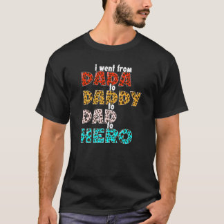 Camiseta Fui De Dada A Pai A Pai Para Herói Vintage L