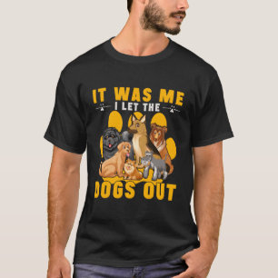 Camiseta Fui Eu Que Deixei Os Cachorros Sair