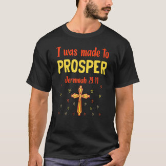 Camiseta Fui Feito Para Prosper Jeremiah 2911 Christi Única