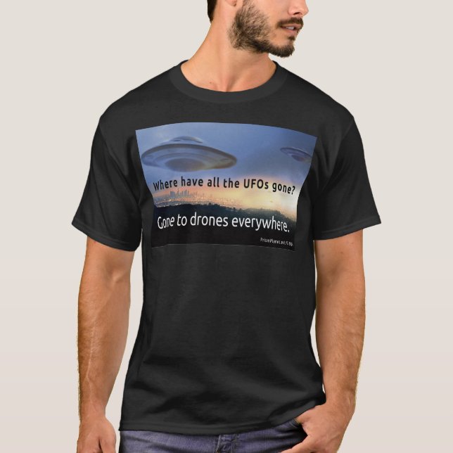 Camiseta Fui Para Drones Em Todo Lugar (Frente)