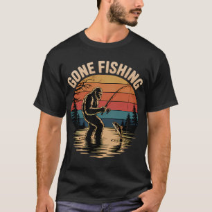 Camiseta Fui Pescar â€“ Desenho Adorável de Porco e Minhoca