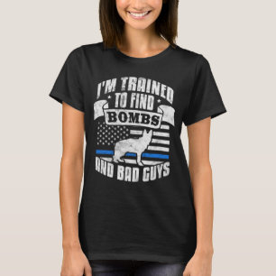 Camiseta Fui treinado para encontrar policiais Caras ruins