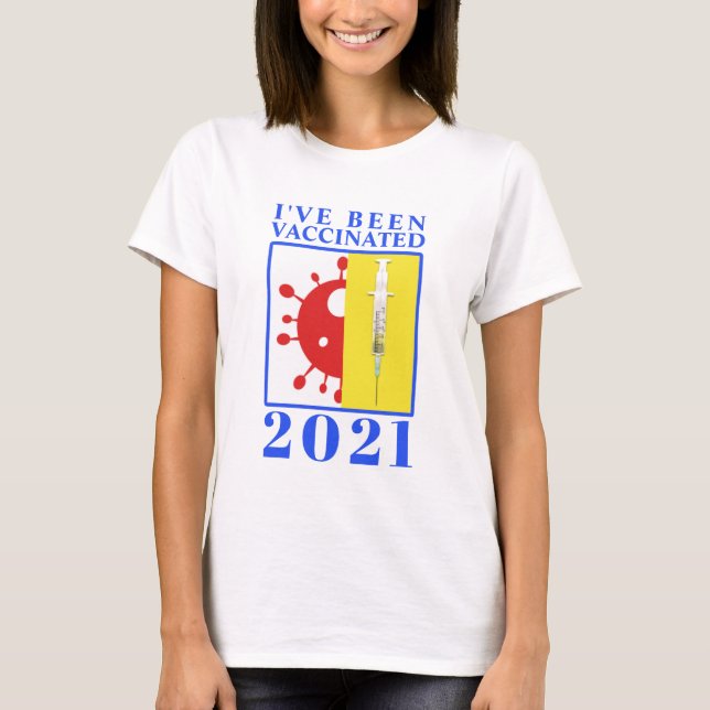 Camiseta Fui vacinado para o 19 de setembro de 2021 (Frente)