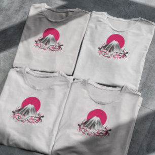 Camiseta Fuji Mountain Japonês Nature