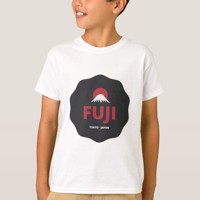 Camiseta Fuji Tokyo Japan Emblem Design (Frente)
