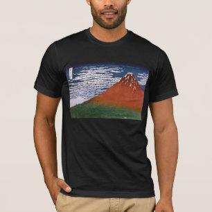 Camiseta Fuji Vermelha, Vulcão Aka Fujiyama Katsushika Hoku