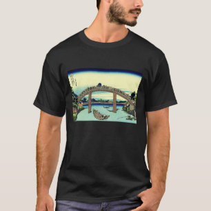 Camiseta Fuji visto através da ponte de Mannen em Fukagawa