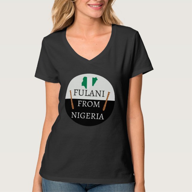 Camiseta Fulani From Nigeria Culture, Islamic, Fulbe Fula (Frente)