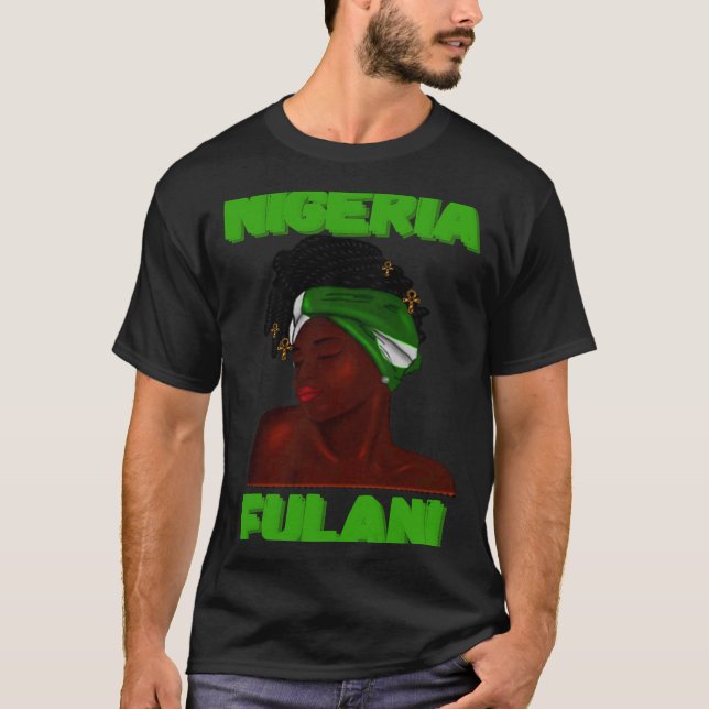 Camiseta Fulani Girl  Cute Nigerian Girl Of Nigeria (Frente)