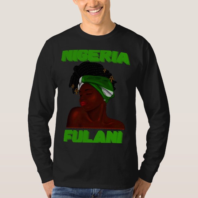 Camiseta Fulani Girl  Cute Nigerian Girl Of Nigeria (Frente)