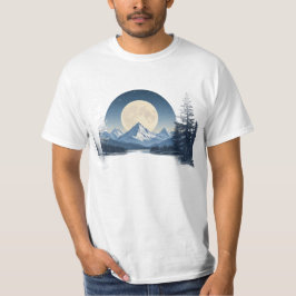 Camiseta Full Moon Mountain Landscape Sweatshirt