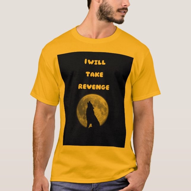 Camiseta Full Moon Wolf – Power and Revenge (Frente)
