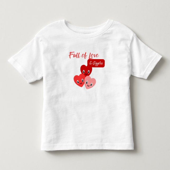 Camiseta Full of Love & Giggles Valentine (Frente)