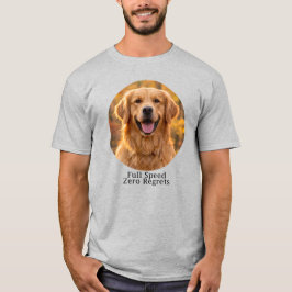 Camiseta Full Speed Zero Regrets Golden Retriever
