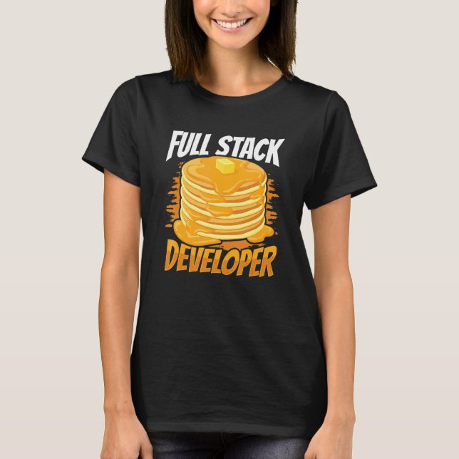 Camiseta Full Stack Developer Computer Science Programmer C (Frente)