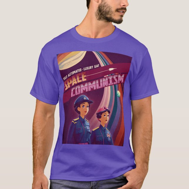 Camiseta Fully Automated Luury Space Communism boy (Frente)