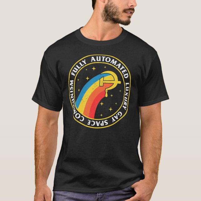 Camiseta Fully Automated Luxury Gay Space Communism Essenti (Frente)