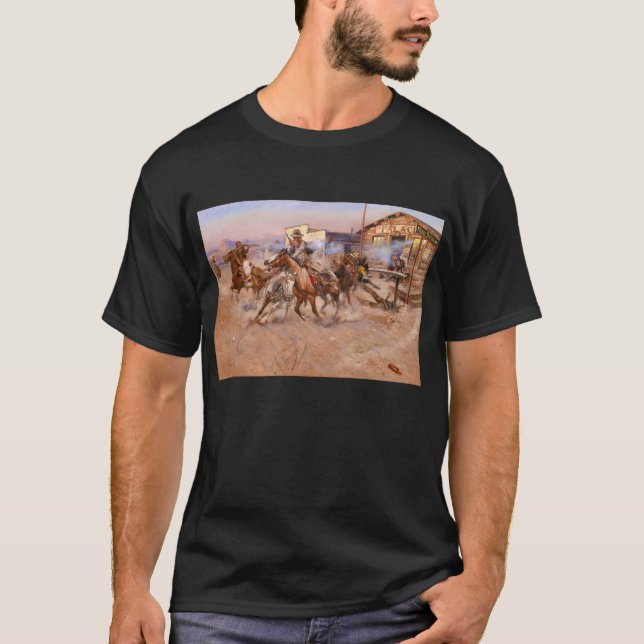Camiseta Fuma de um. 45 de 1908 por Charles Marion Russell (Frente)