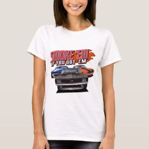 Camiseta Fuma-me se me arranjou um carro de músculo cláss