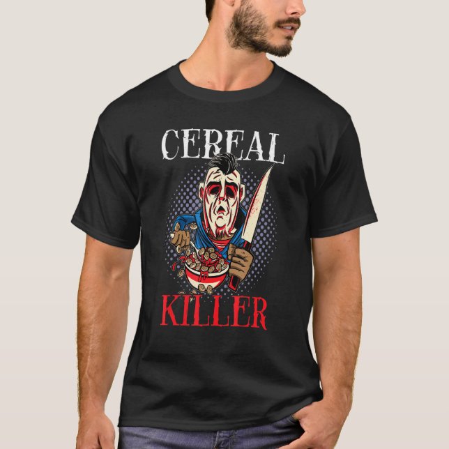 Camiseta Fumaça de Humor de Arma com Comida de Cereal (Frente)