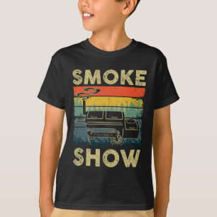 Camiseta Fumaça Mostra Churrasco Engraçada Fumante Gelando