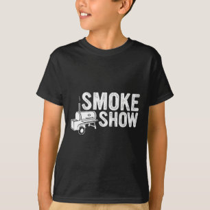 Camiseta Fumaça Mostra Engraçada Churrasco Grelha De Carne 