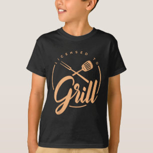 Camiseta Fumador De Churrascos Engraçado Licenciado Para Gr