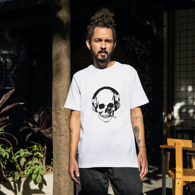 Camiseta Fumagem do crânio (Criador carregado)