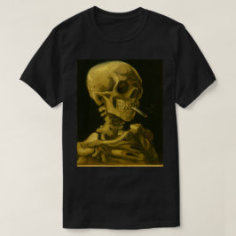 Camiseta Fumagem do crânio do ouro - Inspirou Van Gogh excl