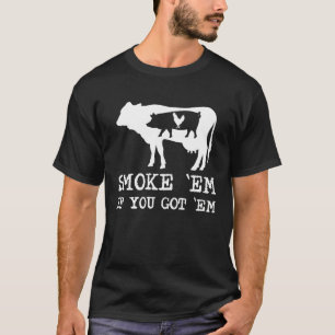 Camiseta Fumando Carne Grelhando  Carne Churrasco Porco Vac