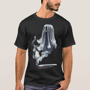 Camiseta Fumando Fantasma Soky Halloween Erva