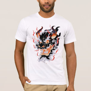 Camiseta Fumando Máscara Oni Tradicional