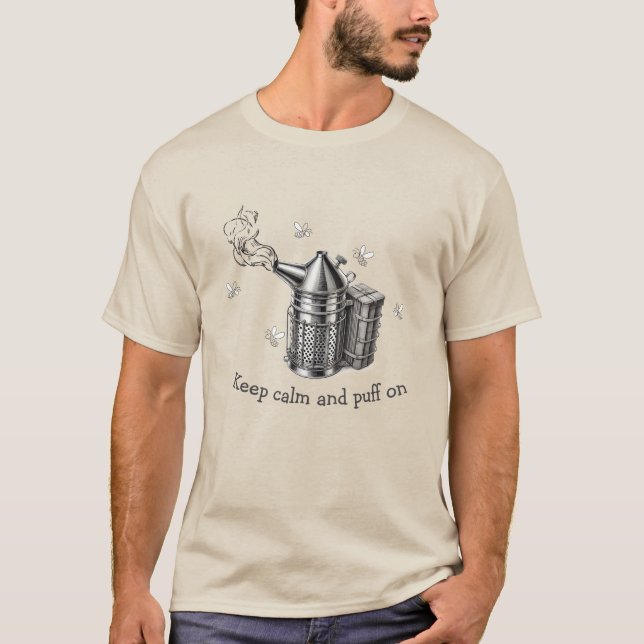 Camiseta Fumante de Auricultores - Apicultura Sust (Frente)