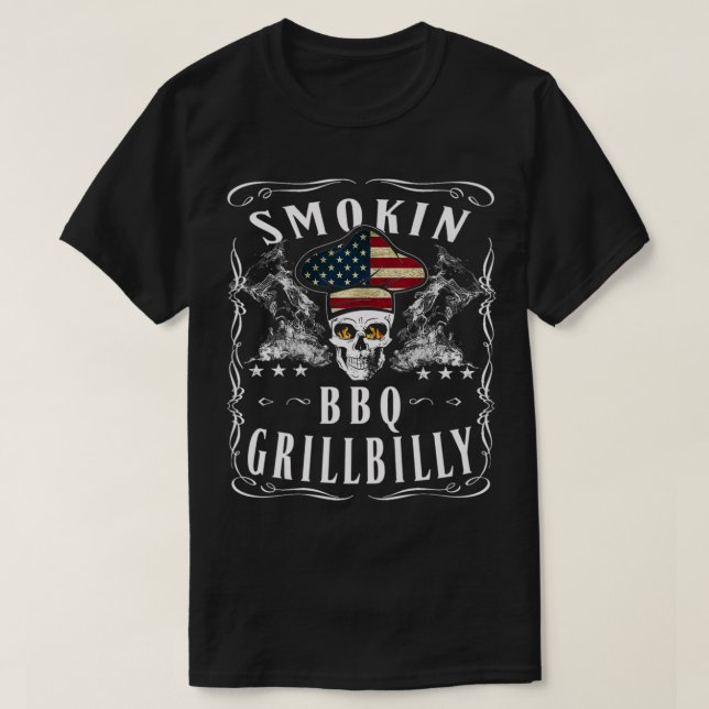 Camiseta Fumante Pit CHURRASCO Foodie Fire Grill Cookout Me (Frente do Design)
