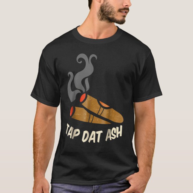 Camiseta Fumantes de charuto   Bata naquela Cinza de Charut (Frente)