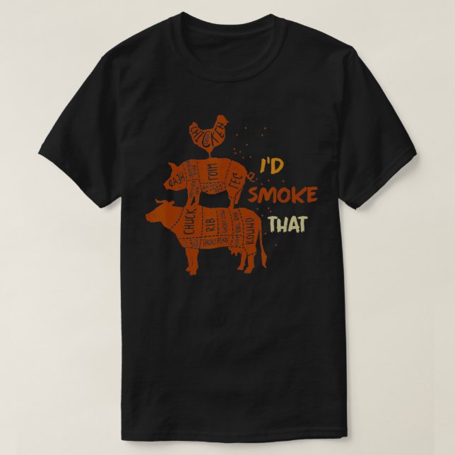 Camiseta Fumar Aquele Barbecue 1 (Frente do Design)