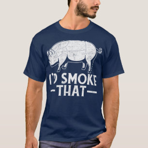 Camiseta Fumar O CHURRASCO De Churrasco Bacon
