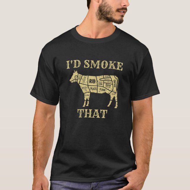 Camiseta Fumaria Aquele Chef Engraçado De CHURRASCO Gelado  (Frente)