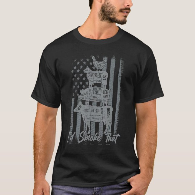 Camiseta Fumava aquele grilhão que fumava que nós banhávamo (Frente)