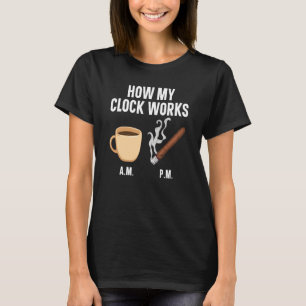 Camiseta Fumo de charuto Tabagismo Fumaça de cigarro Fumant