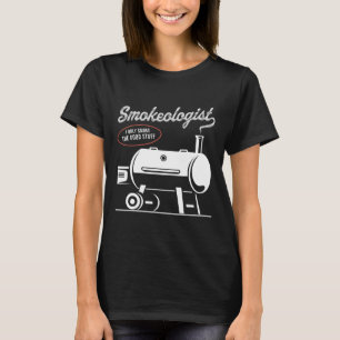 Camiseta Fumologista Pai Churrasco Fumante Engraçado Fumant